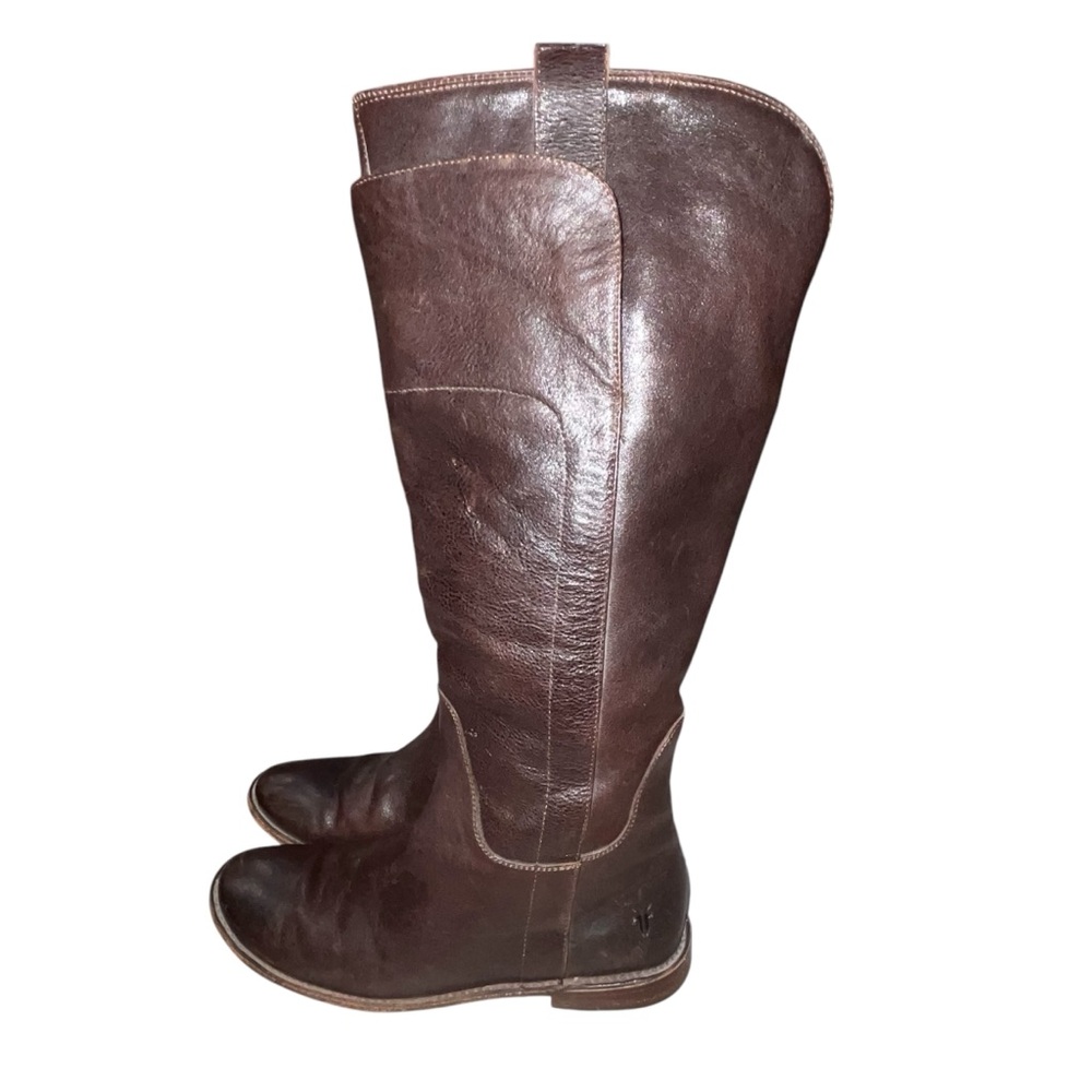 Frye Brown Leather Women’s Paige Tall Boots size 8.5